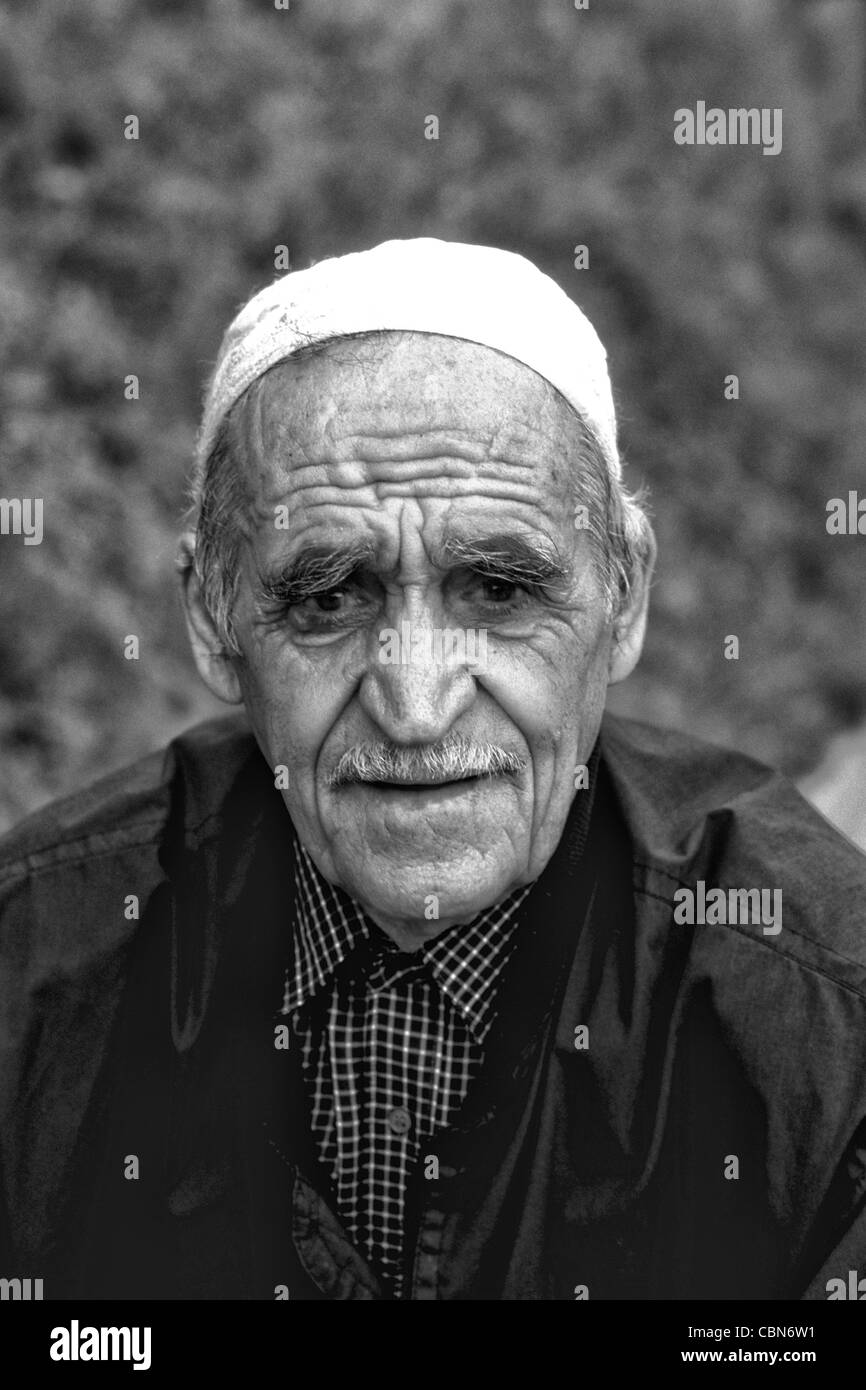 Portrait of local man in Albania near Tirana Stock Photo - Alamy