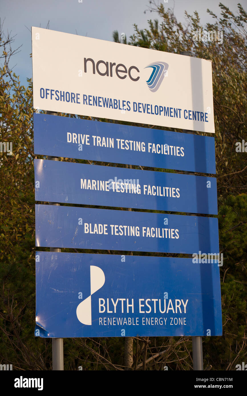 NAREC, a research and test facility for renewable energy in Blyth, Northumberland, UK. Stock Photo