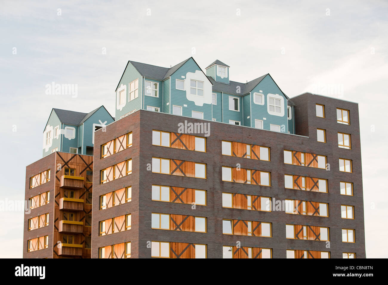 Riverside one, a new one living, green apartment block in