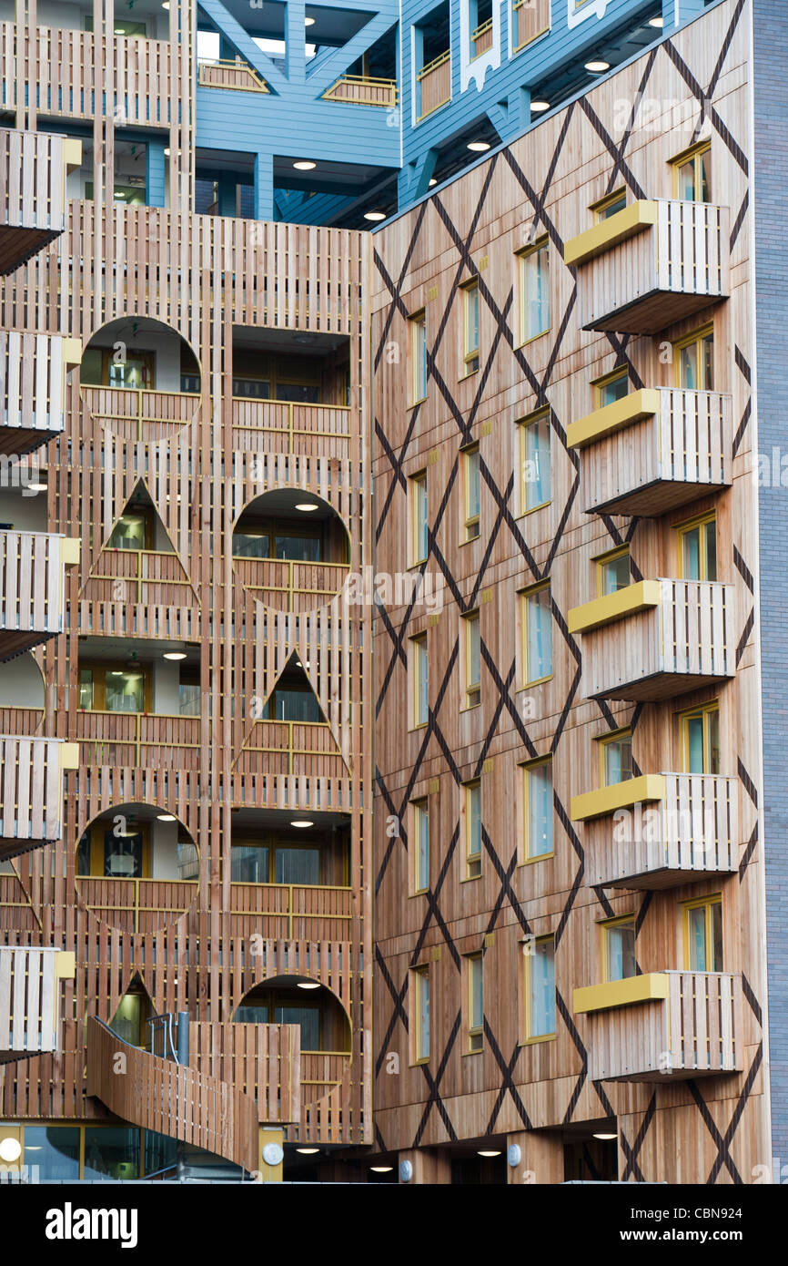 Riverside one, a new one living, green apartment block in