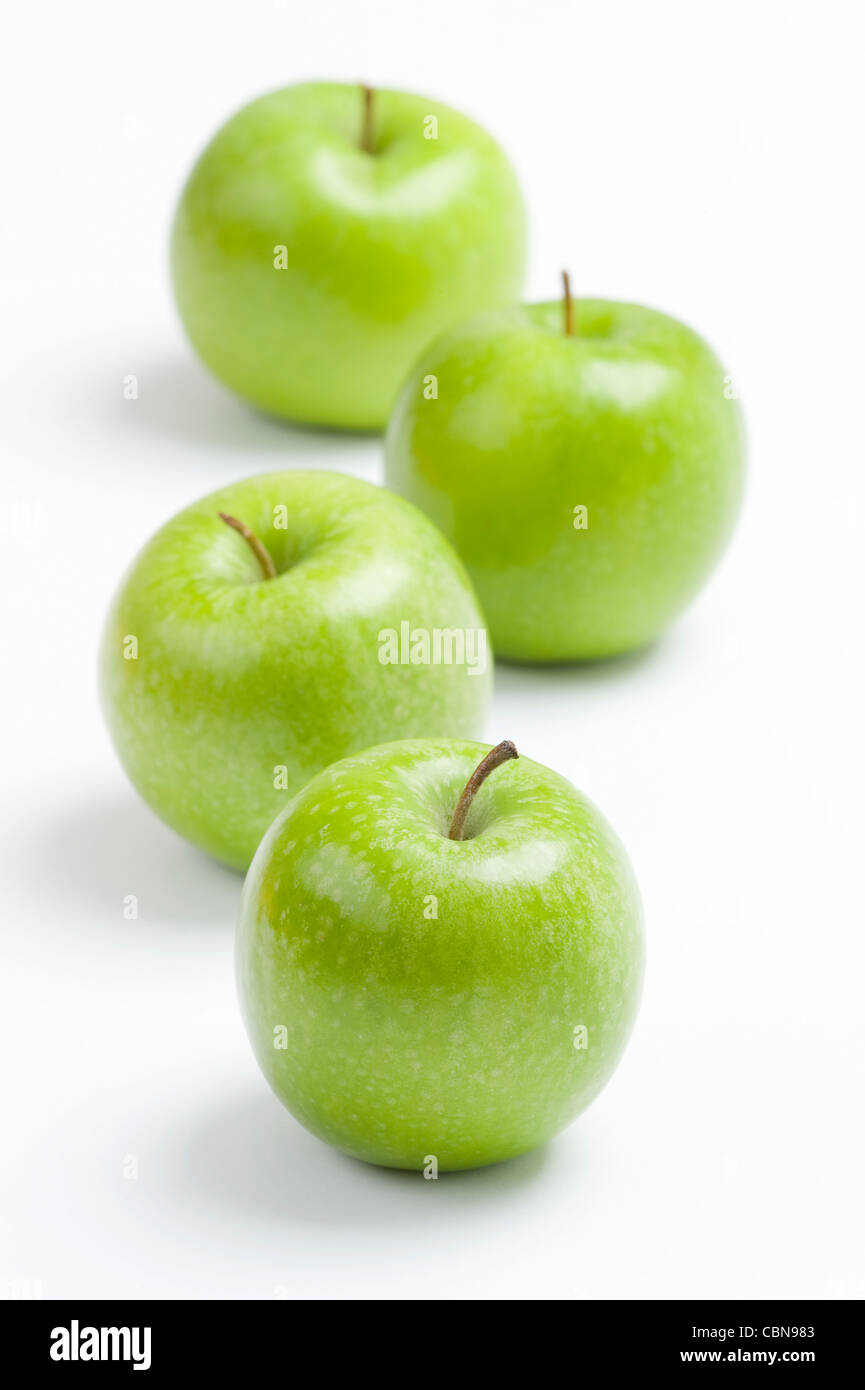 green granny smith apples Stock Photo