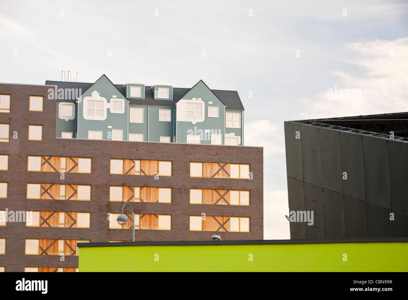 Riverside one, a new one living, green apartment block in