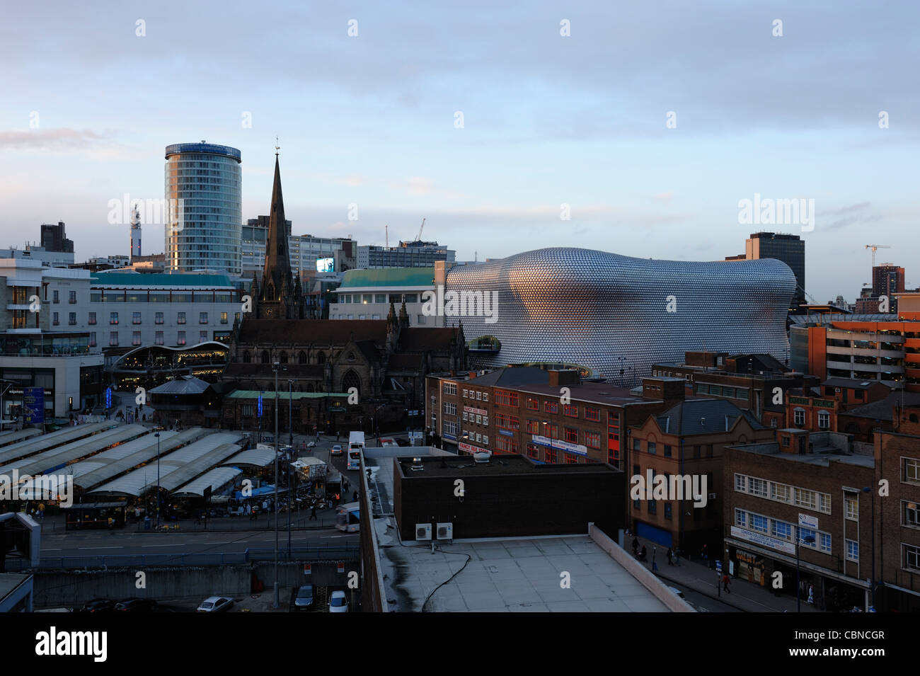 Birmingham city centre skyline Stock Photo