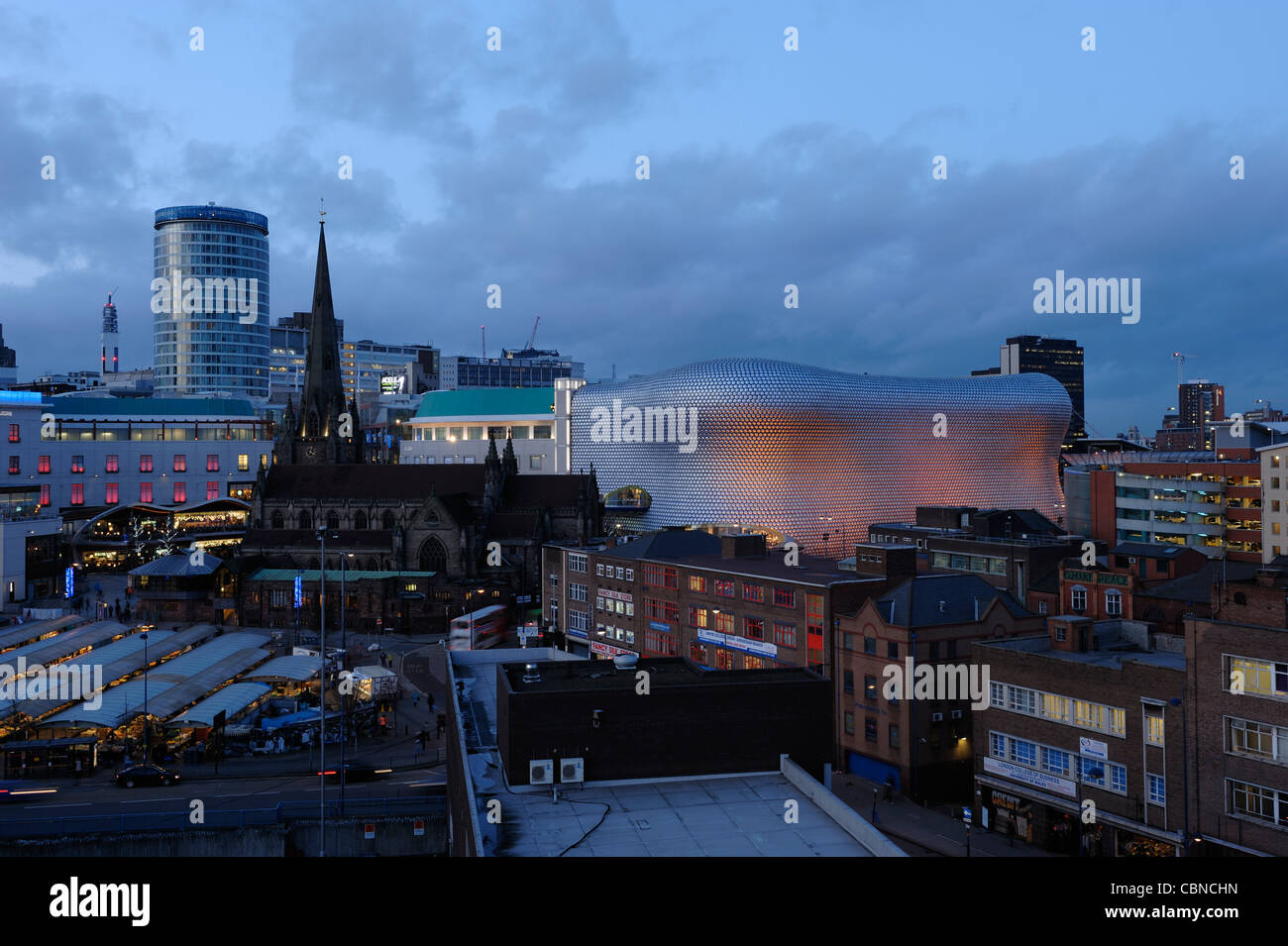 Birmingham city centre skyline Stock Photo