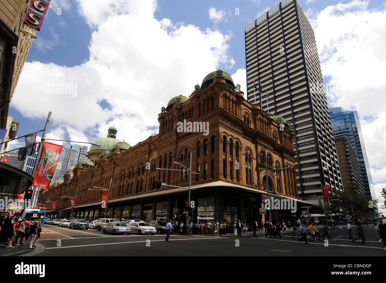 The Queen Victoria Building shopping mall in Street in Sydney