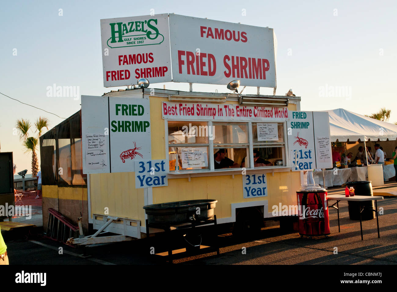 Food vendors at the Shrimp Festival in Gulf Shores, AL Stock Photo Alamy