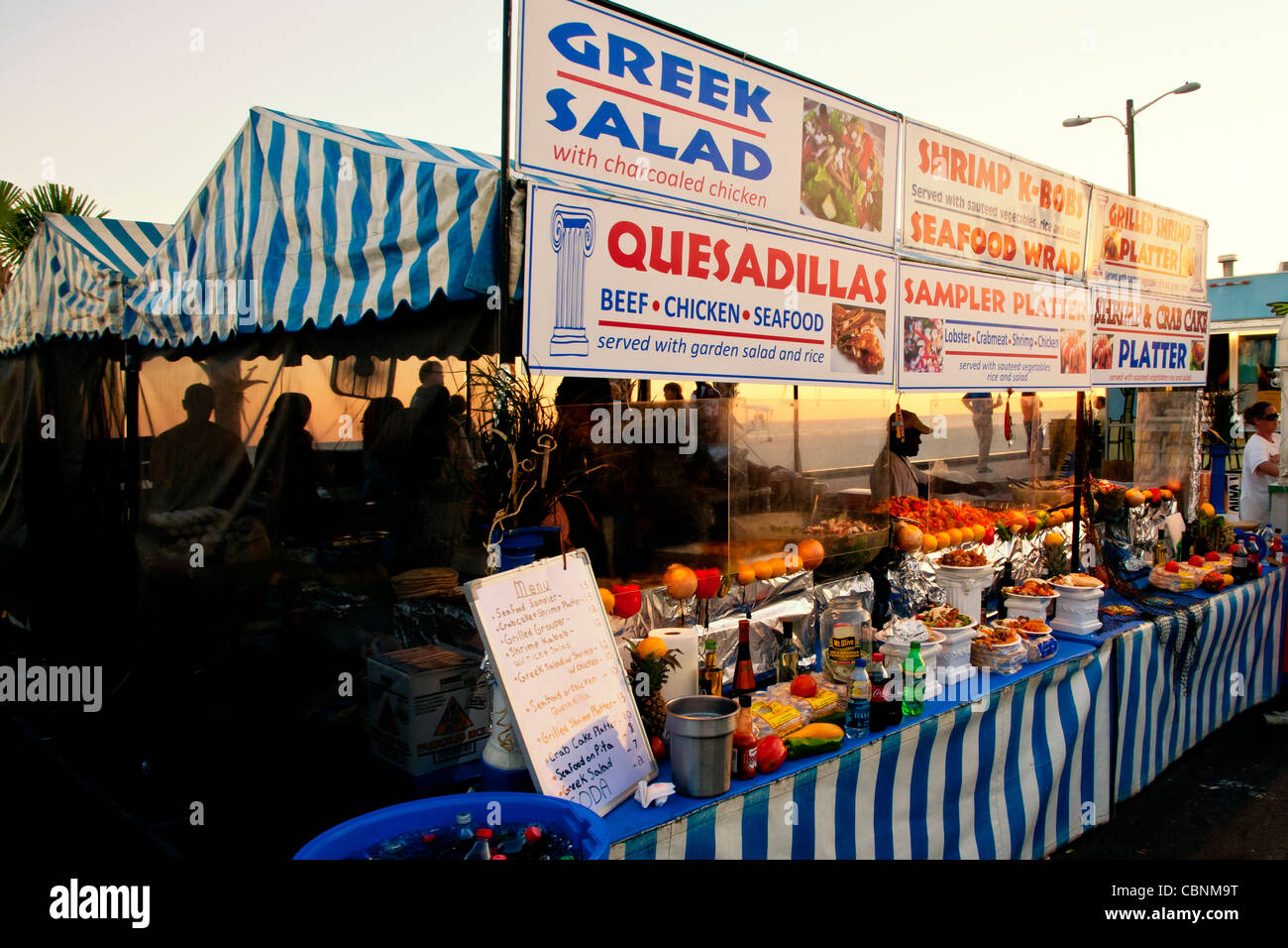 Food vendors at the Shrimp Festival in Gulf Shores, AL Stock Photo Alamy