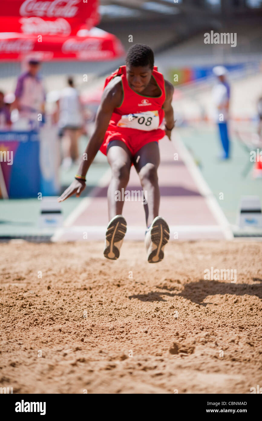 Special Olympics World Summer Games in Athens; 2011 -- Long jump qualification Series Stock Photo