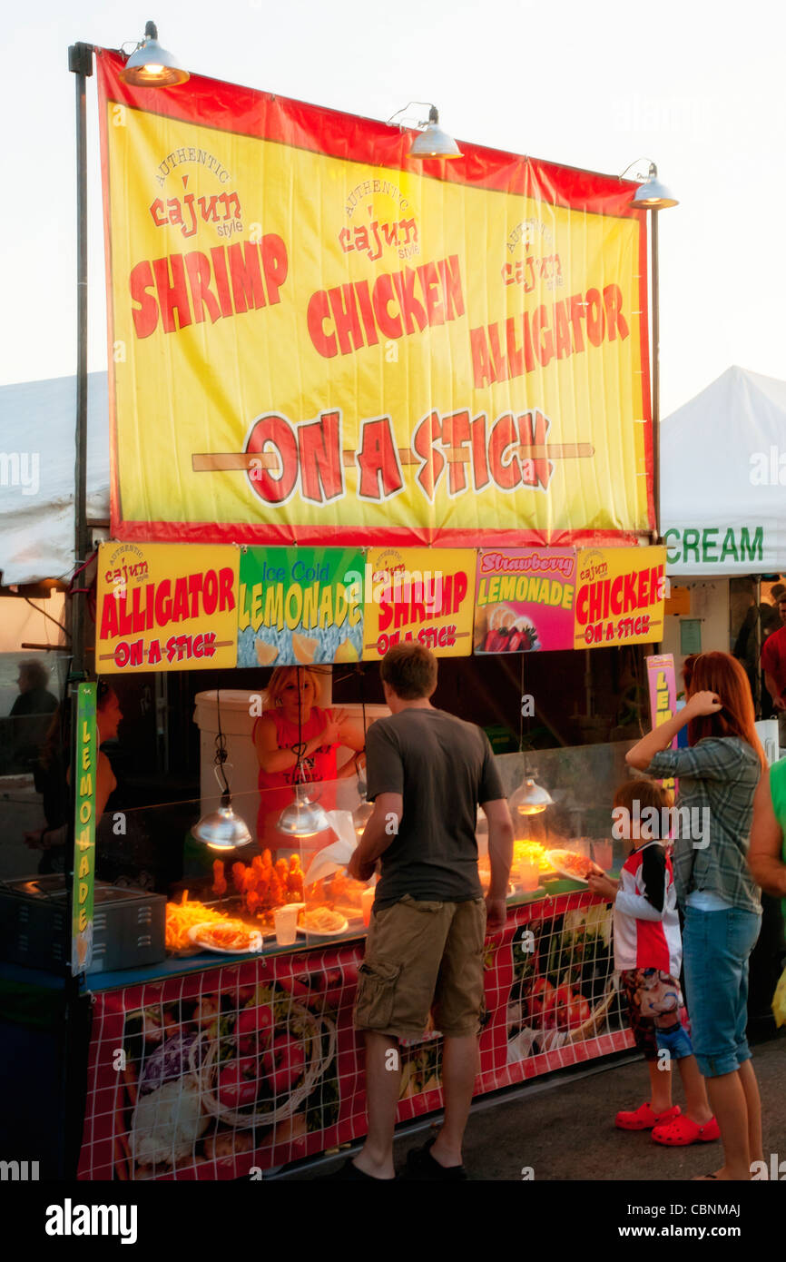 Food vendor at the Shrimp Festival in Gulf Shores, AL Stock Photo Alamy
