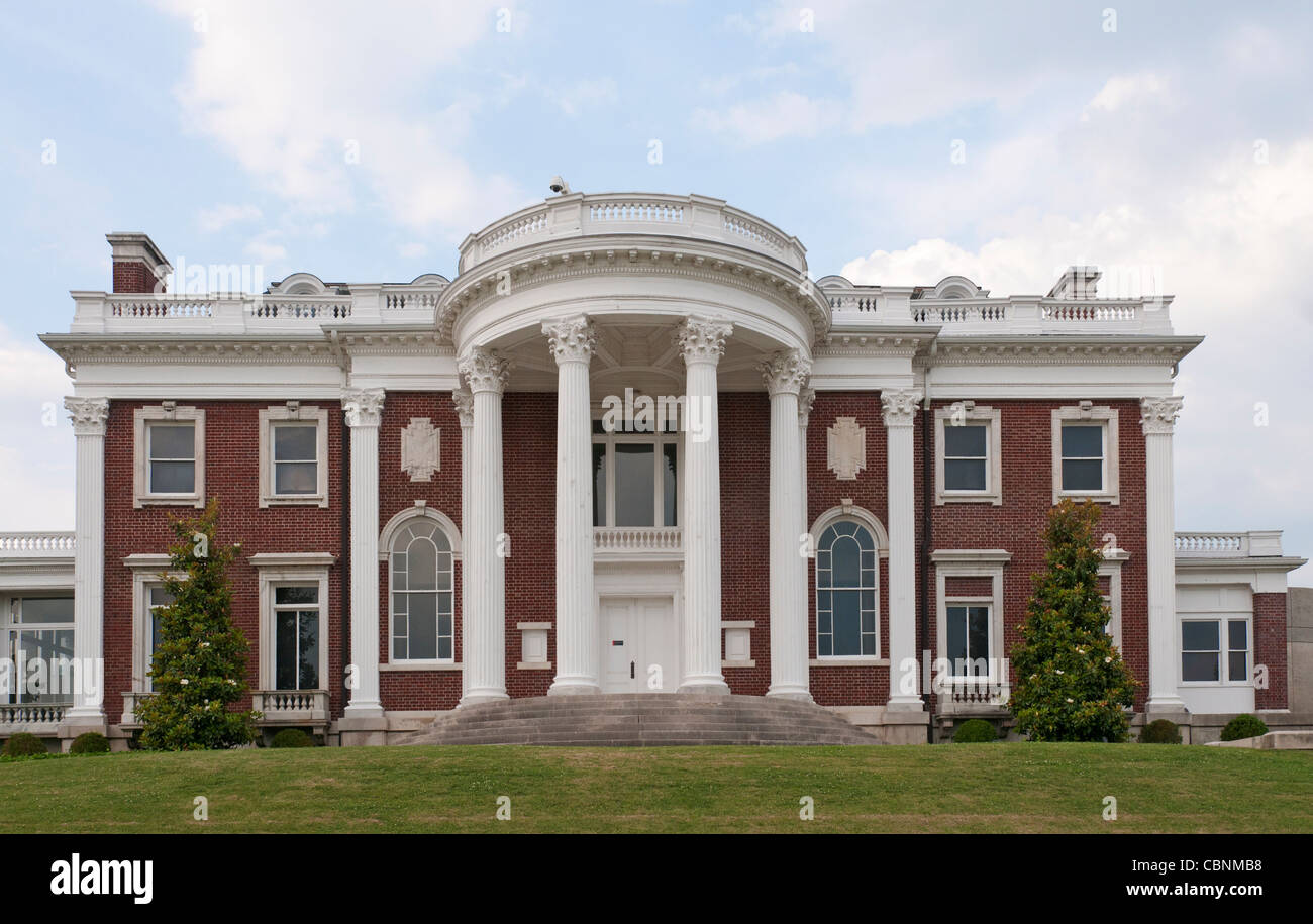 Tennessee, Chattanooga, Hunter Museum of American Art, The Mansion Building Stock Photo