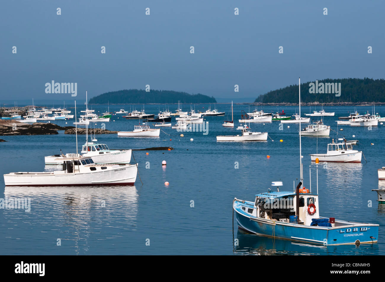 Fishing boats Stonington Maine USA Stock Photo Alamy