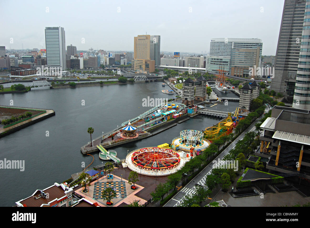 Cosmo World Amusement Park, Minato Mirai, Yokohama, Japan Stock Photo