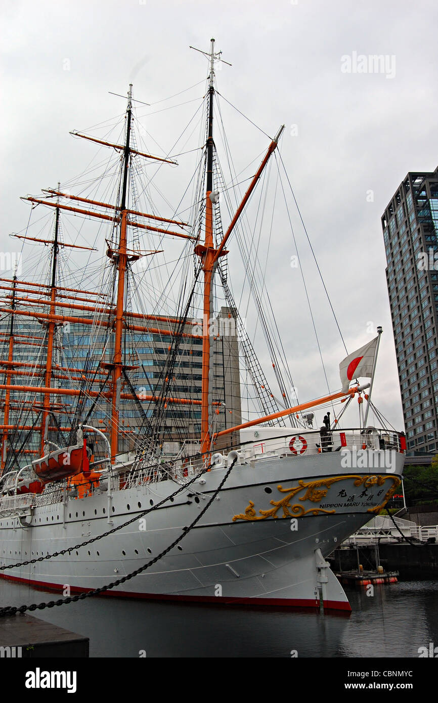 Nippon Maru Sailing Ship, Yokohama Maritime Museum, Japan Stock Photo Alamy