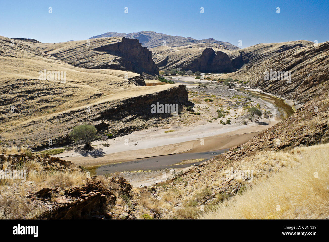 Kuiseb Canyon in Namib Desert, Namibia Stock Photo