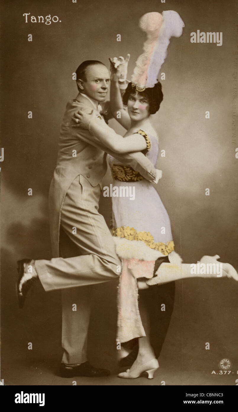 Precision Tango Dancing Couple Stock Photo