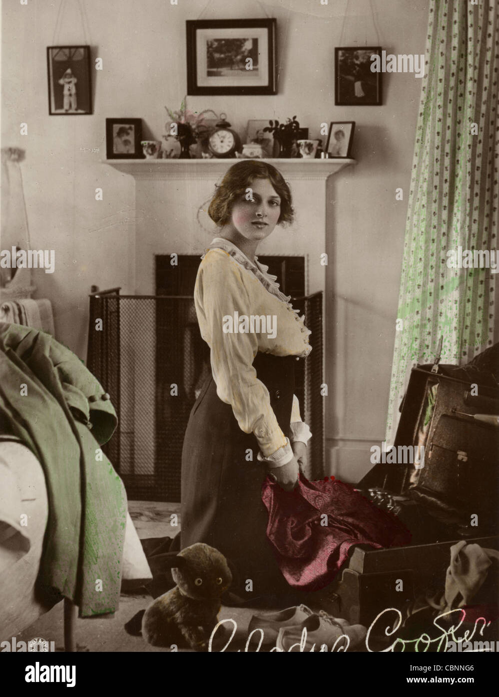 Zaftig English Actress Gladys Cooper Stock Photo