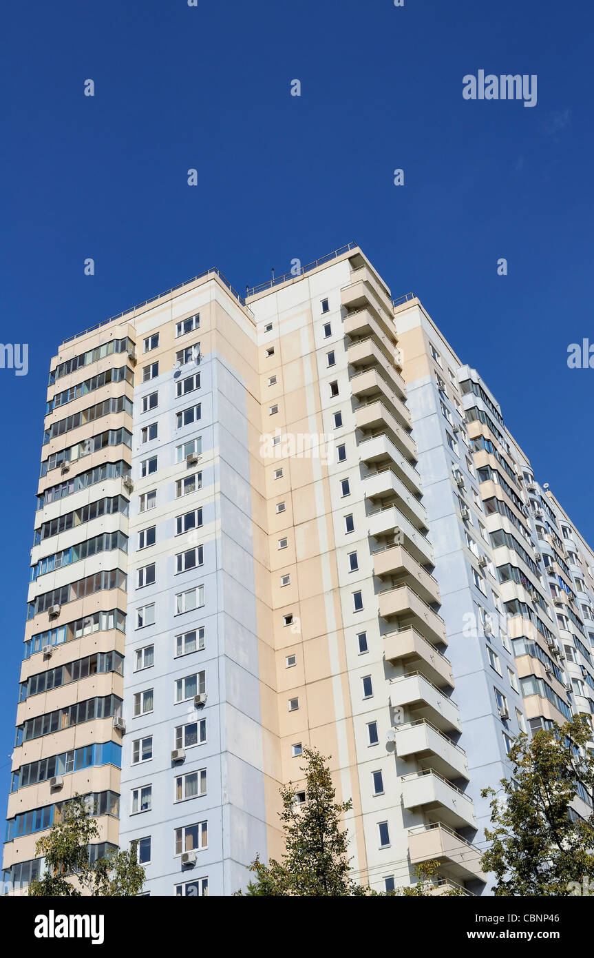 Typical Moscow Apartment Building Stock Photo Alamy
