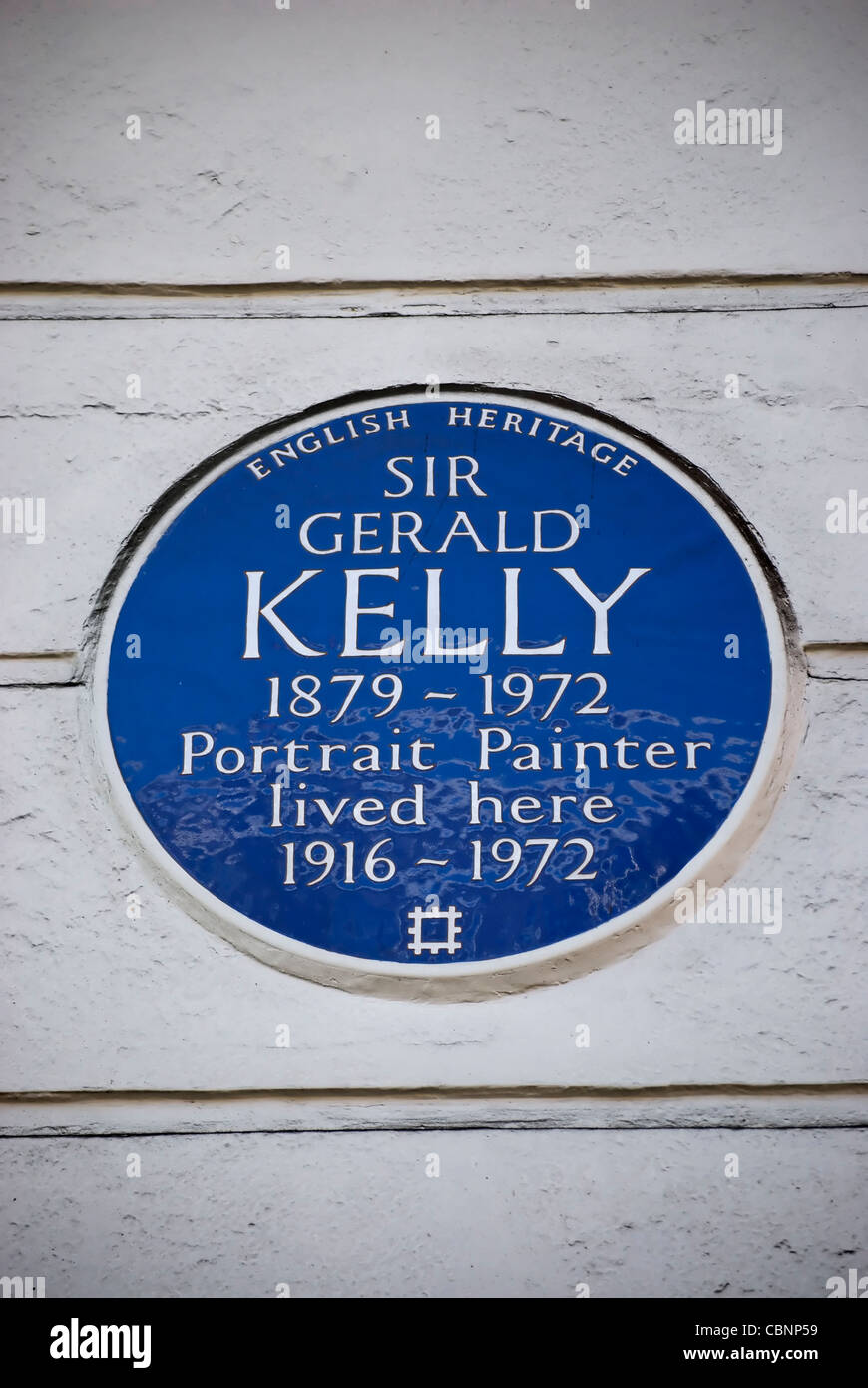 english heritage blue plaque marking a home of portrait painter sir