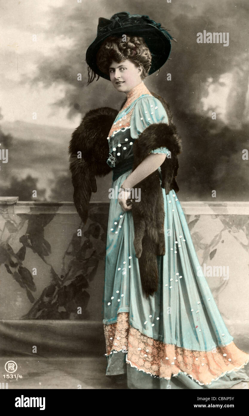 fur ball gown