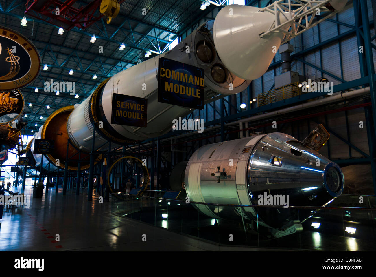 Stages of Saturn 5 Apollo 14 Stock Photo