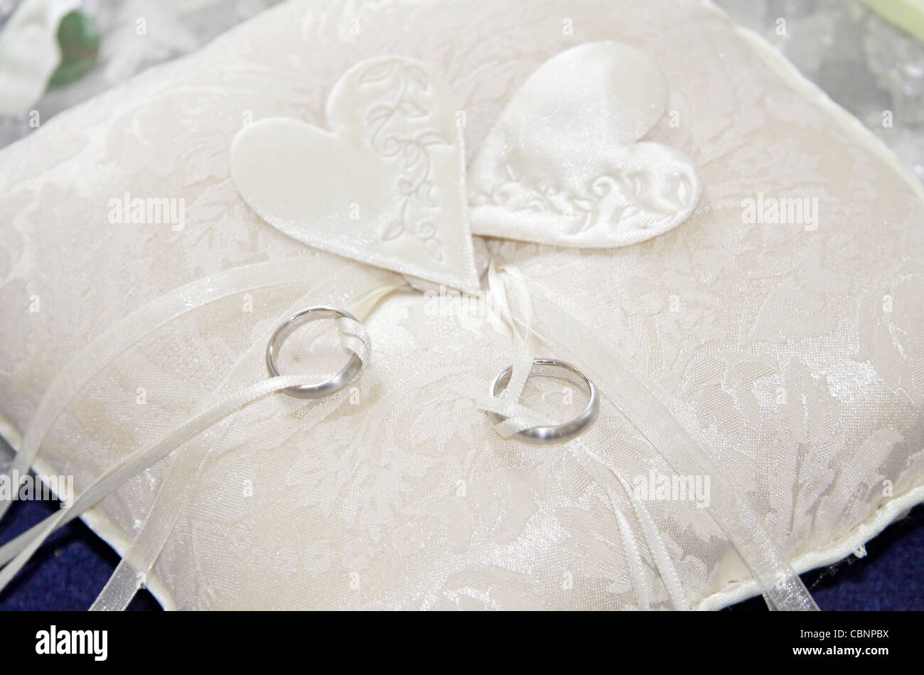 Paper & Party Supplies Ring pillow heart white red ring carrier pillow