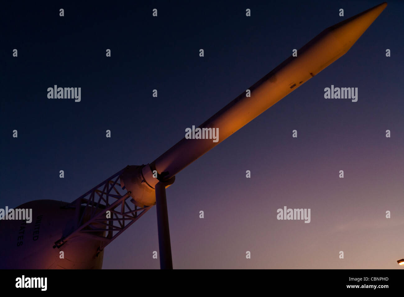 Escape module on top of a Saturn 5 rocket Stock Photo Alamy