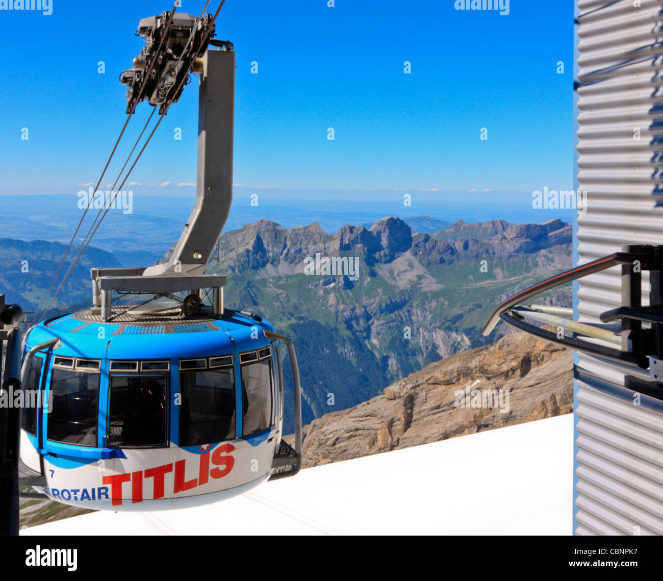 Rotating Gondola of the Mount Titls Cable Car, Swiss Alps, Switzerland