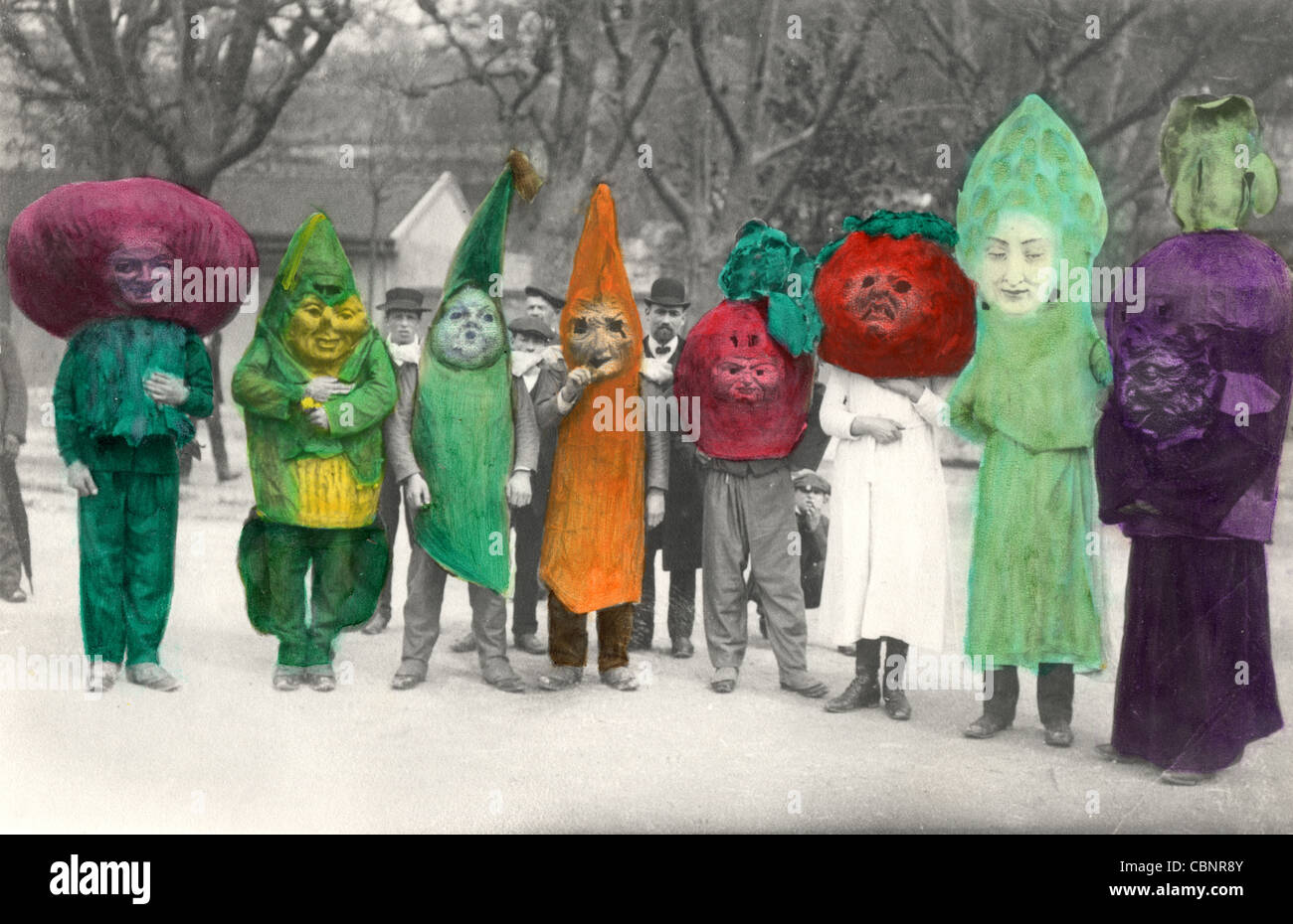 Eight Vegetable People Stock Photo Alamy