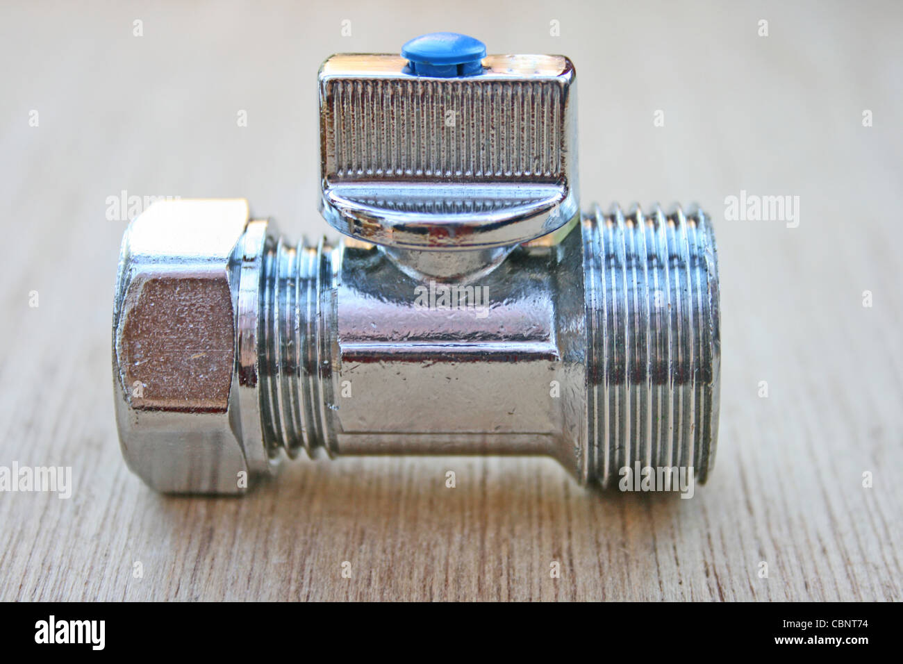 Isolation or stop valve for cold water feed Stock Photo Alamy