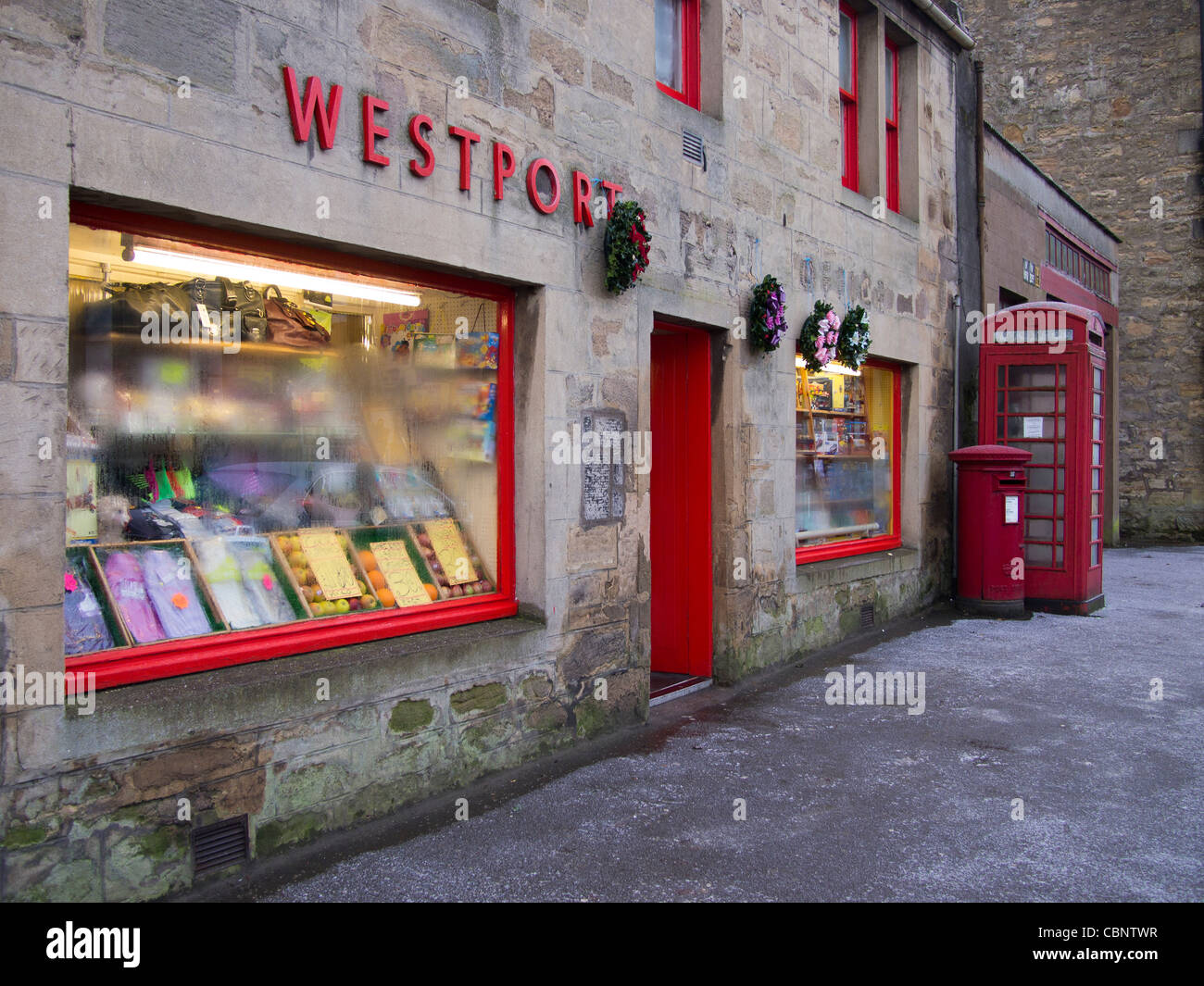 Westport Shop, Cupar, Fife Stock Photo