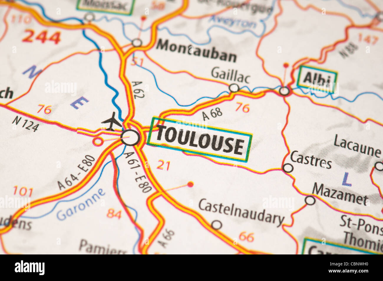 Toulouse Area Map