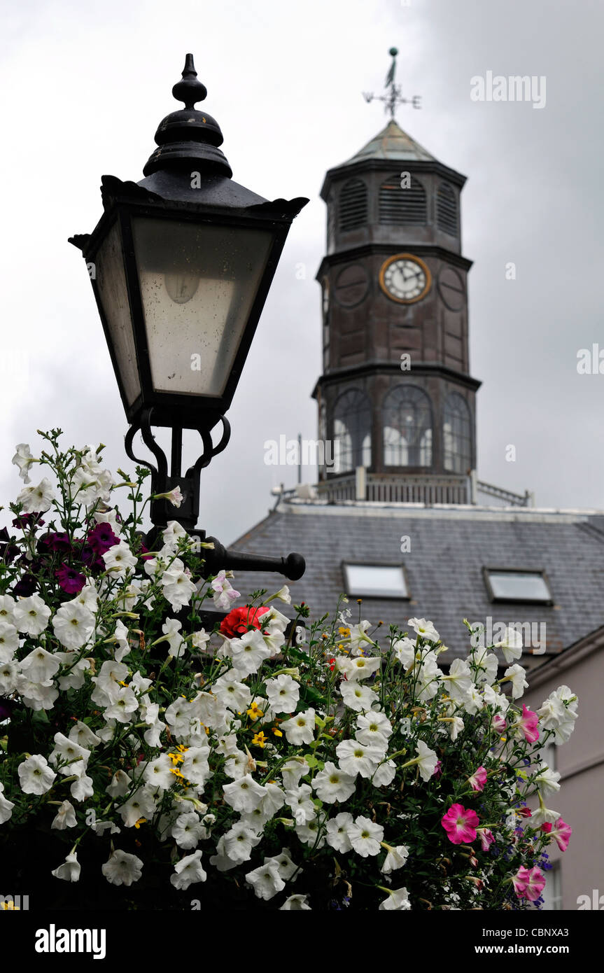 The tholsel Town hall high street Kilkenny Ireland hanging basket