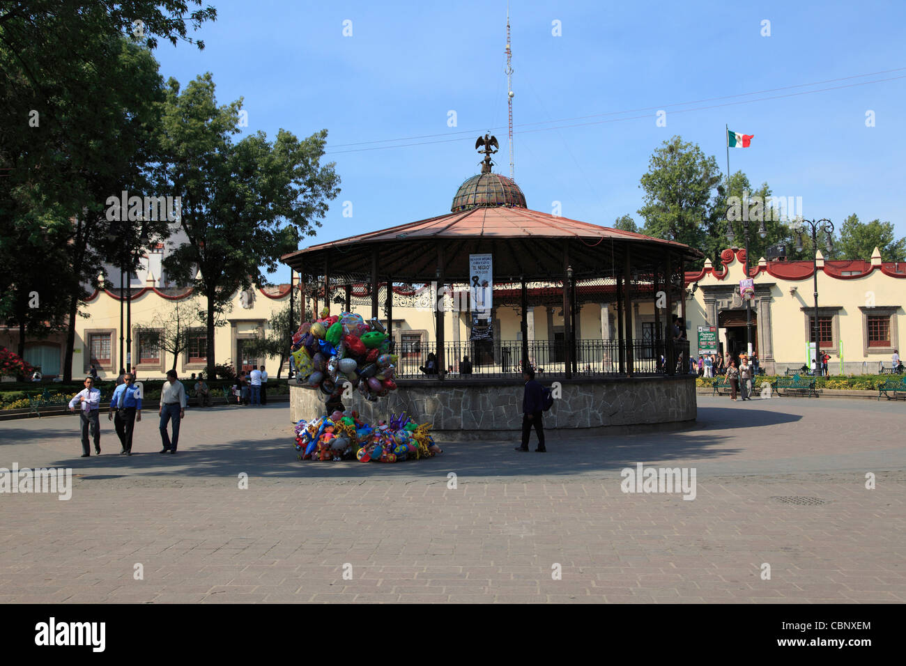 Plaza Hidalgo, Coyoacan, Mexico City, Mexico, North America Stock Photo