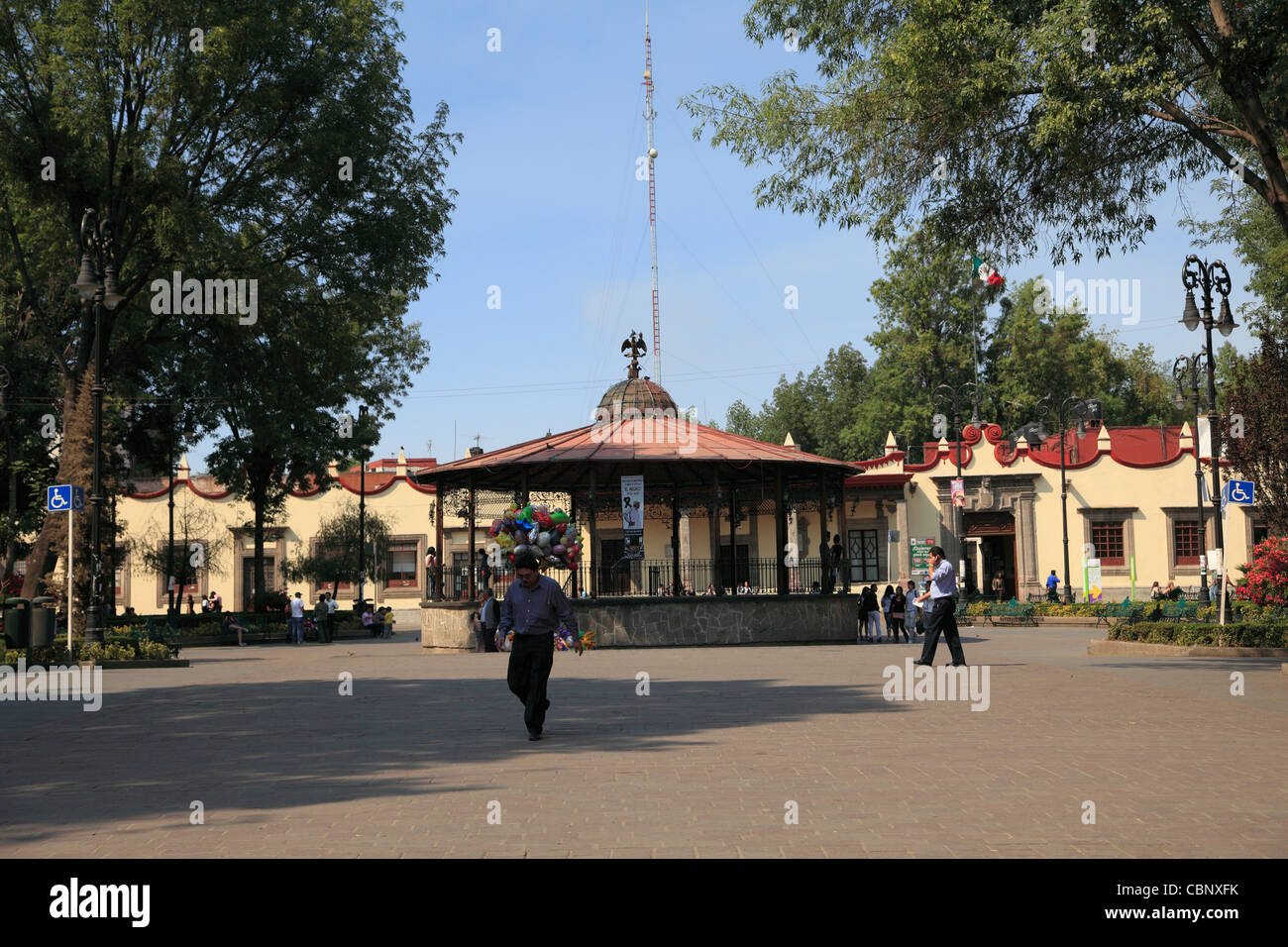 Plaza Hidalgo, Coyoacan, Mexico City, Mexico, North America Stock Photo