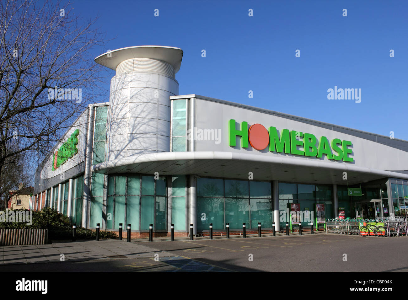 Newly built Homebase DIY store on Kingston Road, New Malden, Surrey, England,  UK Stock Photo