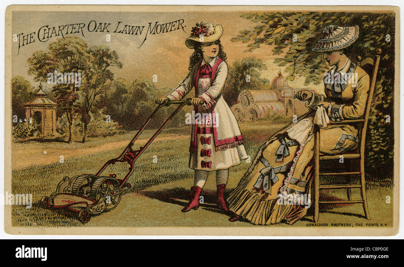1890s lawn mower hi-res stock photography and images - Alamy