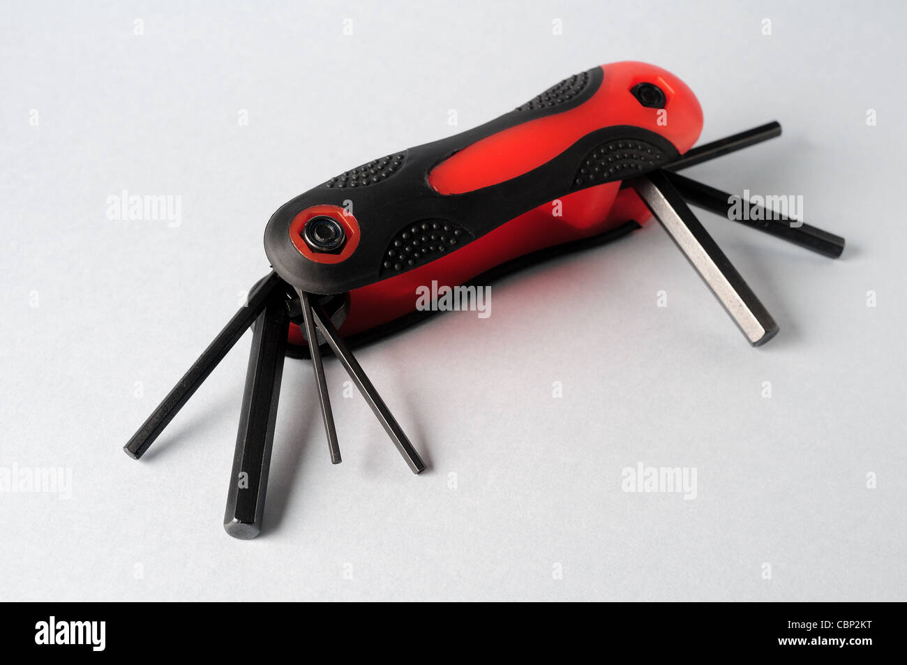 Folding set of allen keys Stock Photo Alamy