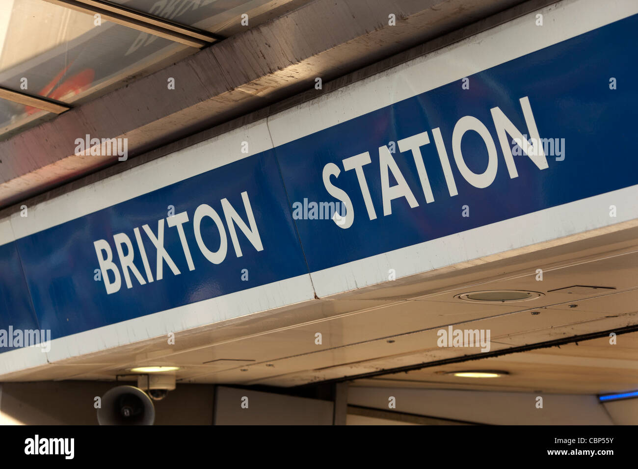Brixton underground station, London Stock Photo