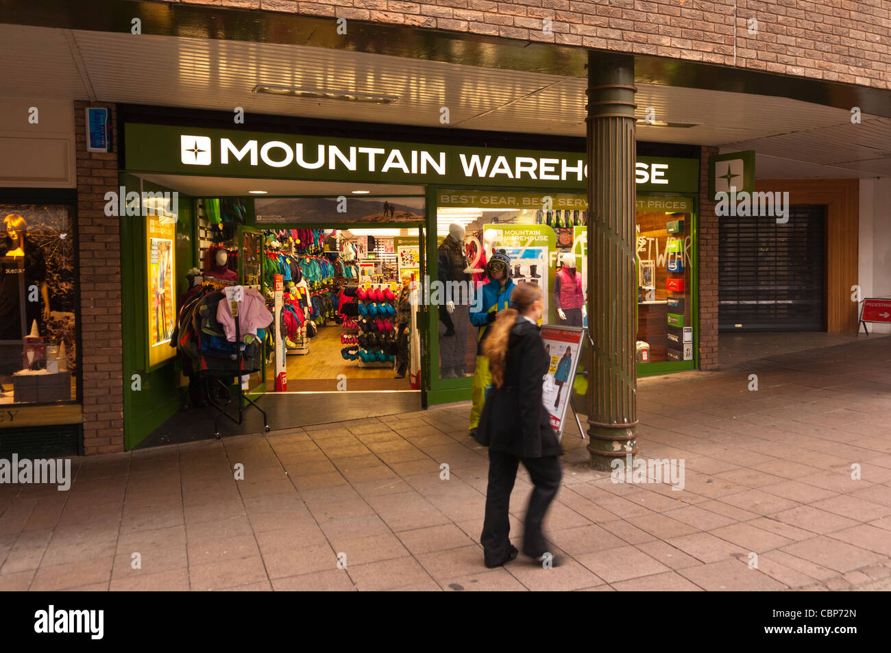 The Mountain Warehouse shop store in Norwich , Norfolk , England