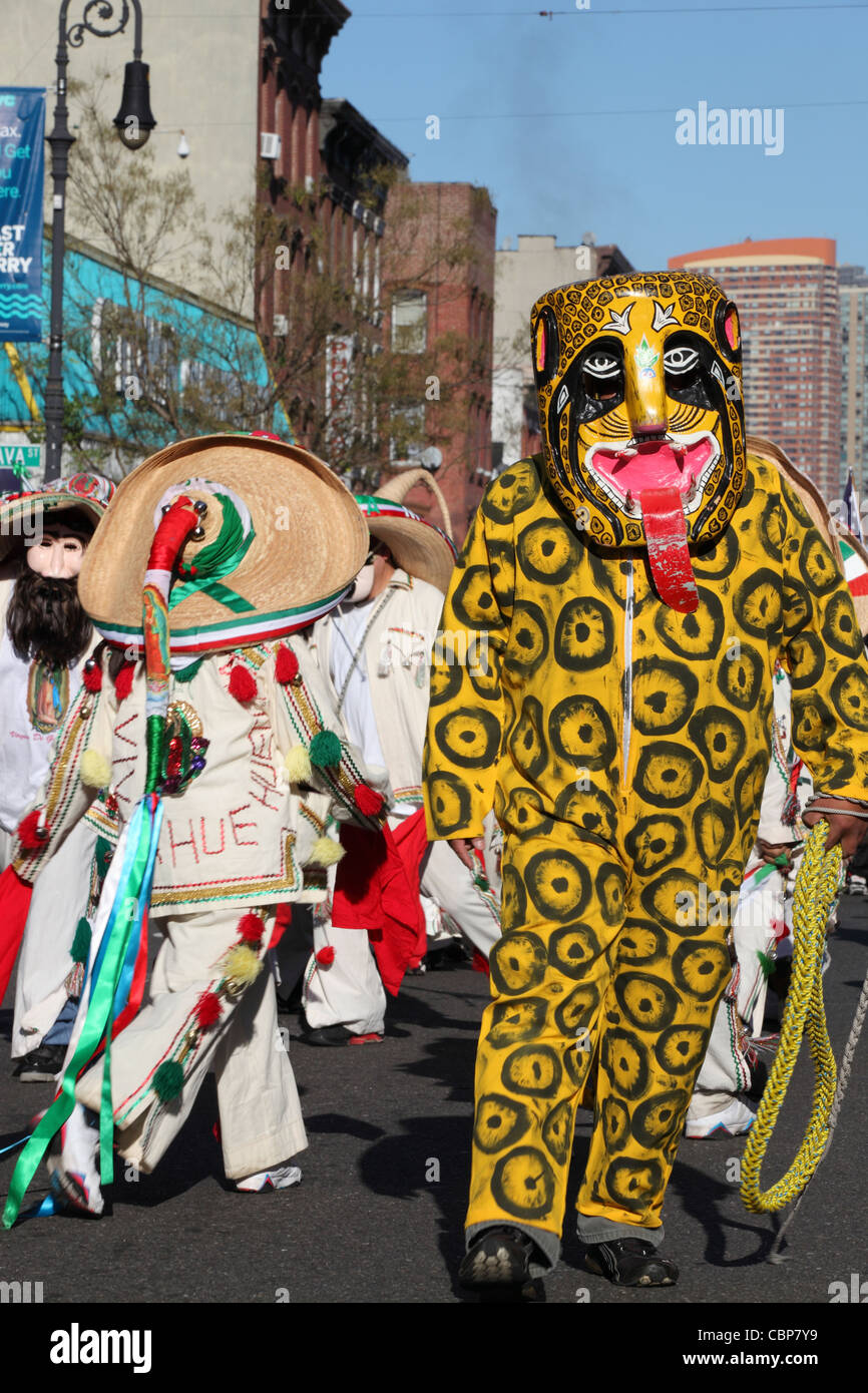 12th December, Festival of the Virgin de Guadalupe, Greenpoint, Brooklyn, New York City, NYC, USA Stock Photo