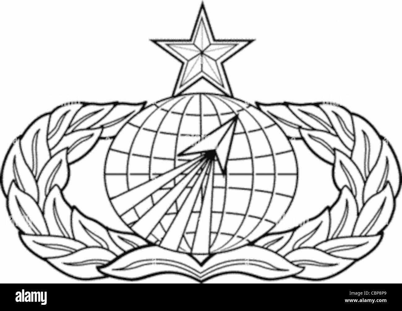 The Acquisition and Financial Management badge is a senior-level military award recognizing expertise in resource management and logistics. It is typically awarded to military personnel in the Army, Air Force, Navy, and Marine Corps who specialize in acquisition and financial management roles. Stock Photo