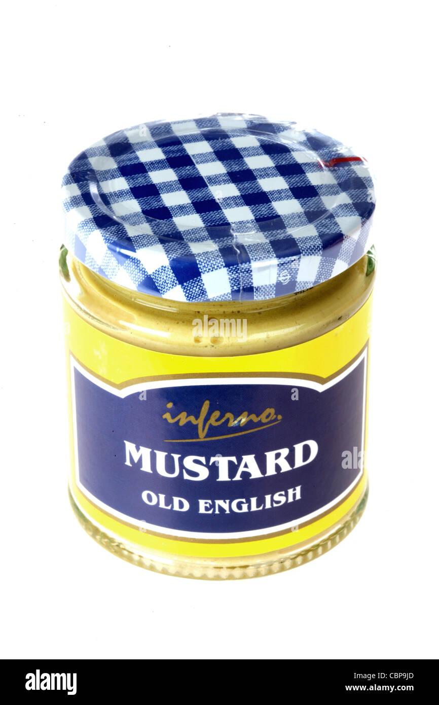 Jar of English Mustard Stock Photo Alamy