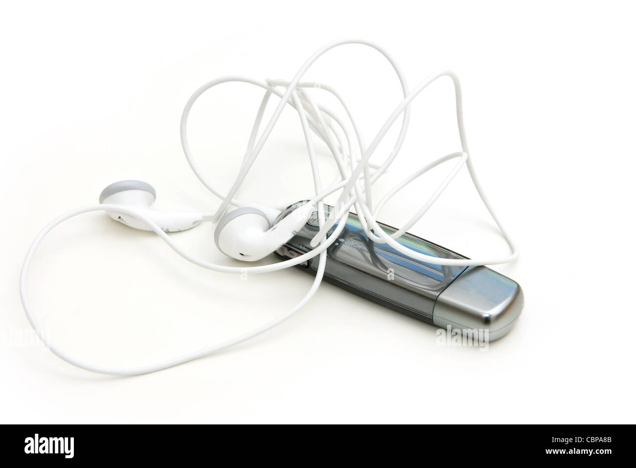 Mp3 player isolated on white Stock Photo - Alamy