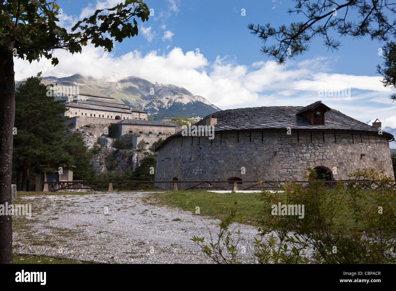 Fort of La Redoute Marie-Thérèse, near Avrieux in the Maurienne Valley, France. Stock Photo