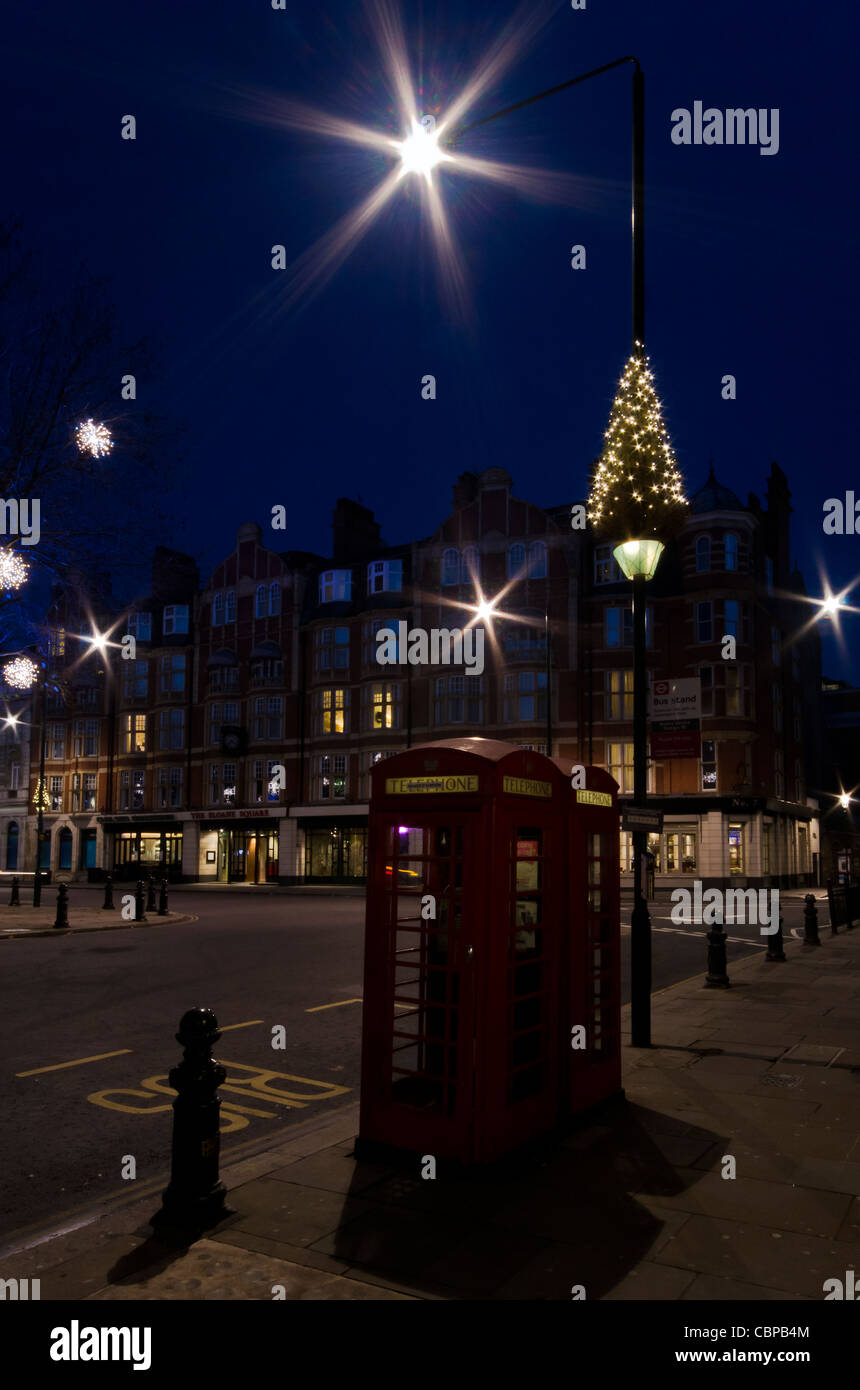 Christmas lights in Sloane Square Stock Photo Alamy