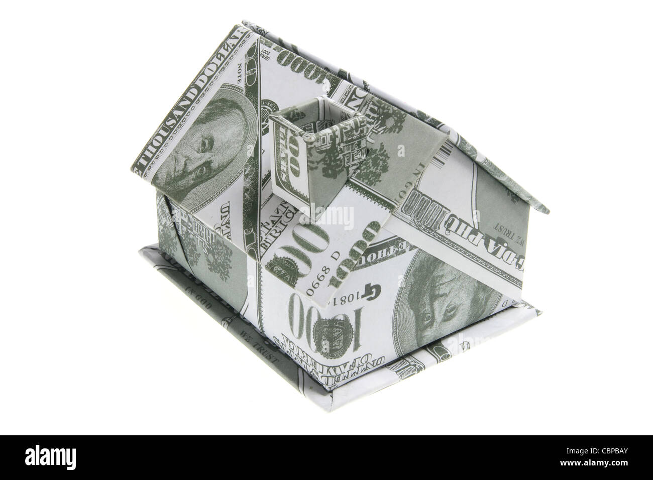 Miniature Banknote House Stock Photo - Alamy