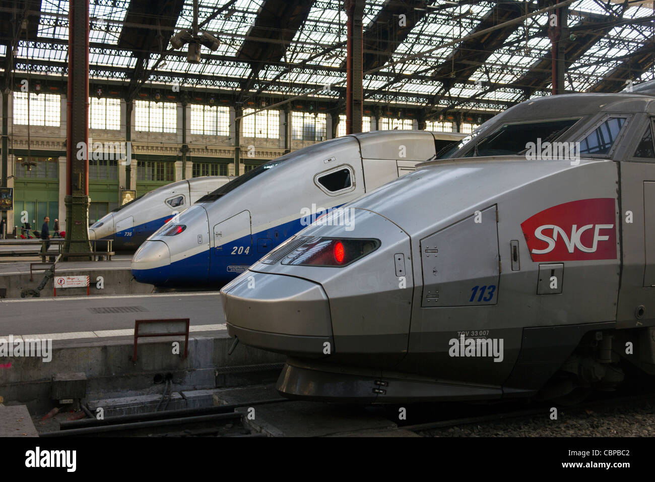 SNCF TGV Sud-Est, Gare de Lyon, Paris, France Stock Photo