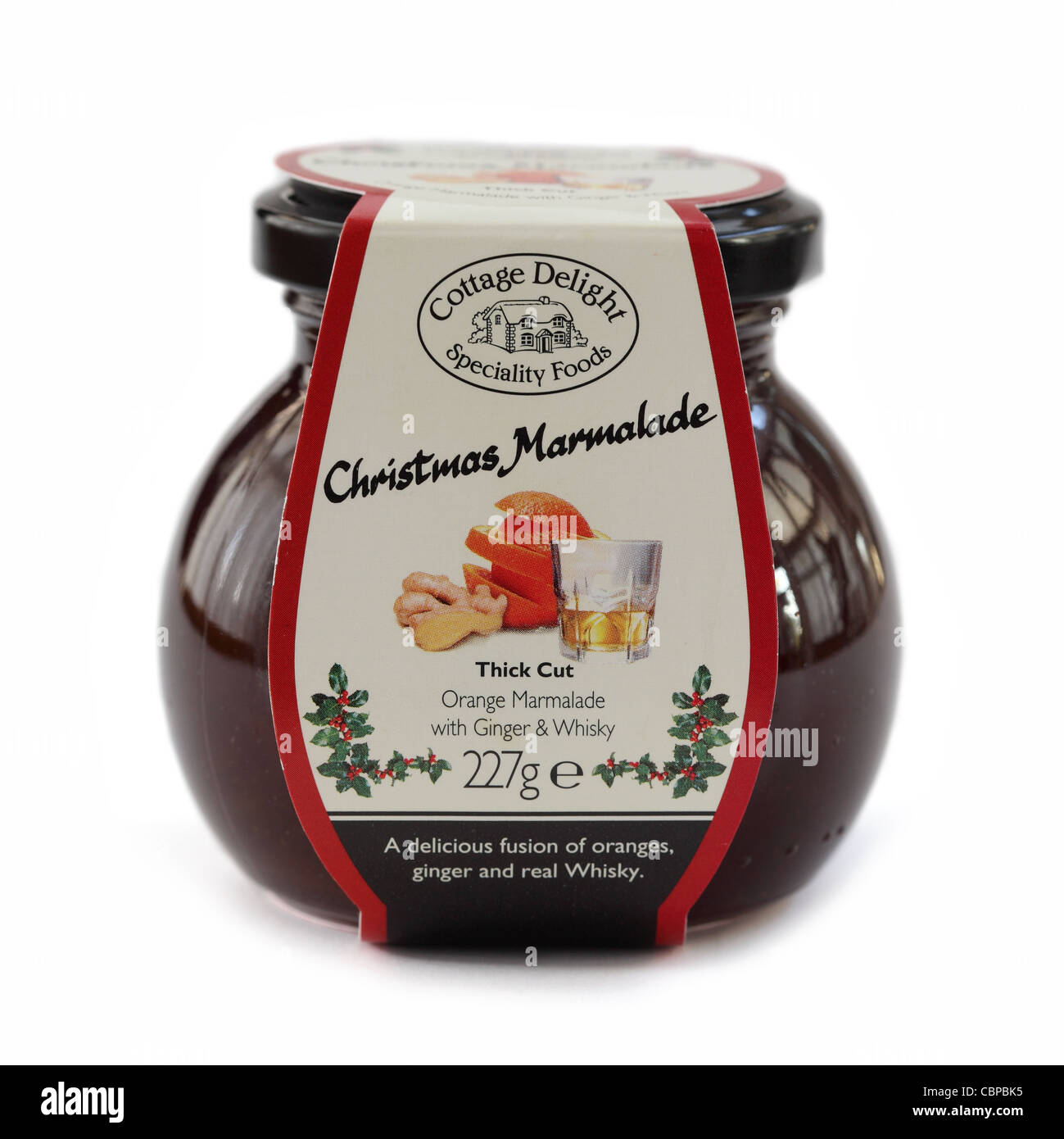 Christmas marmalade jar Stock Photo Alamy