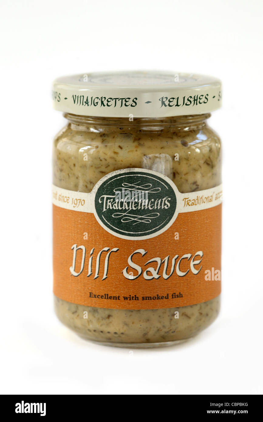 Dill sauce jar Stock Photo Alamy