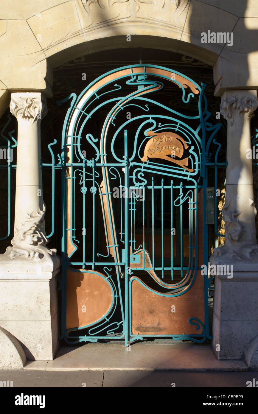 Detail Of Castel Béranger By Hector Guimard, Paris, France Stock Photo ...